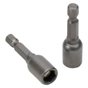 2개 자석식 너트 드라이버 소켓, 10mm 및 13mm 1/4인치 육각 임팩트 드릴 비트