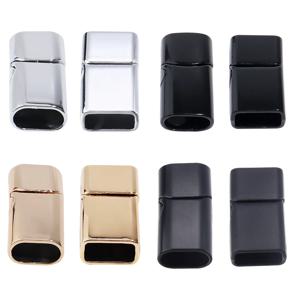 5Pcs 합금 마그네틱 걸쇠 라운드 스퀘어 코너 가죽 코드 엔드 걸쇠 커넥터 DIY 쥬얼리 만들기 팔찌 액세서리