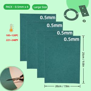 4PCS 0.5mm 가스켓 종이 시트 찢어짐 방지 내열성 내유성 DIY 엔진 가스켓 스쿠터 오토바이 잔디 깎는 기계 전기톱