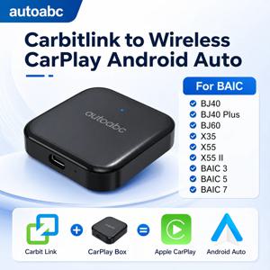 Carbitlink 무선 CarPlay 차량용 내비게이션, 플러그 앤 플레이 방식, Baic X55, Geely, Jetour, Changan, Chery, DongFeng 차량용.