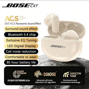 BOSECXT NE105 이어폰형 무선 블루투스 이어폰 컴포트 스포티 노이즈 캔슬링 스마트 터치 휴대용 긴 배터리 수명 헤드셋