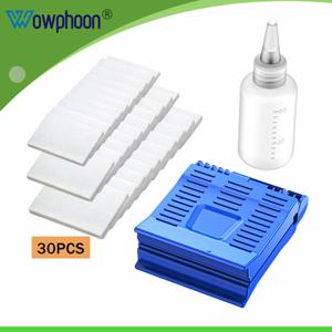 광섬유 클리너 와이프 광섬유 닦는 클립 광섬유 청소 도구(교체용 청소 면 패드 포함)