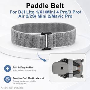 DJI Lito 1/X1/Mini 5 4 3 Pro/Air 2/2S/Mavic Pro용 프로펠러 패들 벨트, 탄성 패들 타이, 고정 날개 블레이드 드론 부품