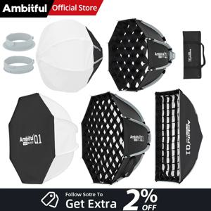 AMBITFUL Q1 미니 보웬스 미니고독스 마운트 30cm/45cm 옥타 소프트박스 20*55cm 스트립 소프트박스 30cm 소프트볼 45cm 바운스 소프트박스 (고독스용)