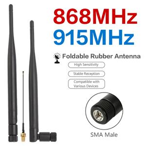 2PCS 5PCS LoRa 868MHz 915MHz 안테나 5DBi SMA-U.FL 커넥터 케이블 10CM Meshtastic LoRaWan 보드용 NB-IoT 옴니 안테나