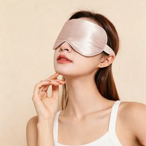 양면 실크 수면 안대, 빛 차단, 통기성, 여행용 수면 안대, 보호용 안전 고글, 눈 보호용품