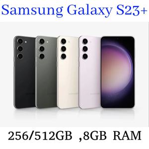 리퍼비시된 삼성 갤럭시 S23+ S23 플러스 5G, 6.6인치 다이내믹 AMOLED 디스플레이, 잠금 해제된 스마트폰, 정품 화면, 8GB+256GB 저장 공간, 듀얼 SIM 지원