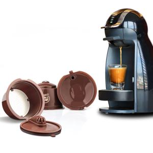 1/2/3/4/6/9/10pcs Necafe Dolce Gusto 용 리필 가능 재사용 가능한 커피 캡슐 포드 Tamper가있는 리필 가능 Crema 커피 필터