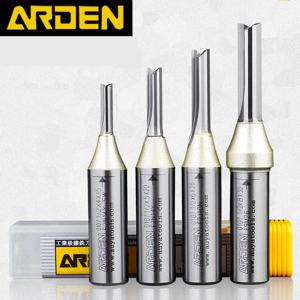 Arden 2 플루트 TCT 스트레이트 엔드 밀 목공 CNC 공구 초경 커터 목재 MDF 합판 마분지 용 1/2 생크 라우터 비트