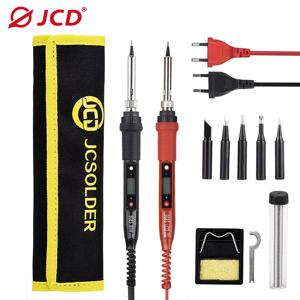 JCD 전기 납땜 인두 키트 80W LCD 디지털 디스플레이 조절 가능한 온도 220V/110V 납땜 인두 용접 수리 도구 908S