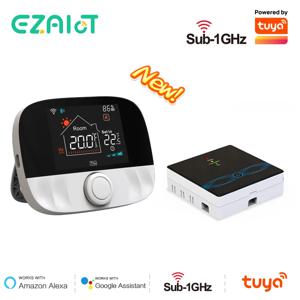 RF433 무선 온도 조절기 WiFi/비 WiFi 바닥 난방 물 가스 보일러 가정용 스마트 프로그래머블 온도 조절기