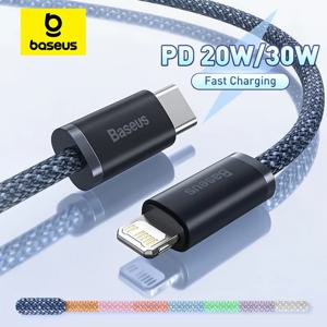 베이스어스 USB C 케이블 아이폰 14 13 12 11 프로 맥스 XS 20W 30W 고속 충전 케이블 타입 C - 라이트닝 데이터 케이블 아이패드 맥북용