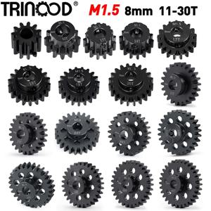 TRINOOD 1Pcs M1.5 스틸 모터 기어 피니언 8MM 24T 25T 26T 27T 30T 1/5 X-MAXX, 1/10 E-REVO RC 버기 트럭 부품