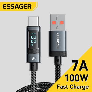 Essager 7A USB 유형 C 케이블 Realme Huawei P40 30 Pro 66W 고속 충전 와이어 코드 용 100W USB C 충전기 데이터 Samsung Xiaomi Poco