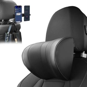 조절 가능한 차량용 목받침 베개 3점식 헤드레스트 다각도 높이 조절 가능 차량 시트 헤드레스트 자동차 내부 액세서리