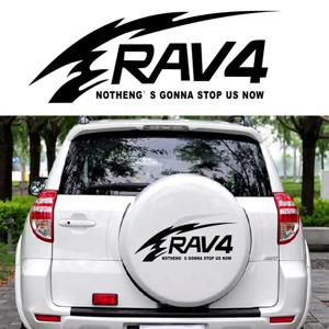 자동차 스티커 오프로드 Rav4 스페어 타이어 데칼 크리 에이 티브 레이싱 스포츠카 데칼 장식 도어 핸들 비닐 자동차 액세서리