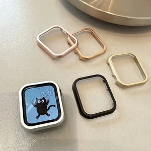 Apple Watch Ultra 2 시리즈 용 금속 케이스 9 8 7 iWatch 6 5 4 SE 40mm 44mm 프레임 커버 용 41mm 45mm 알루미늄 합금 범퍼 케이스