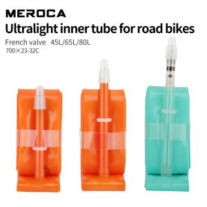 MEROCA 도로 자전거 TPU 내부 튜브 700x23-32C FV 45L/65L/80L 초경량 도로 자전거 내부 튜브
