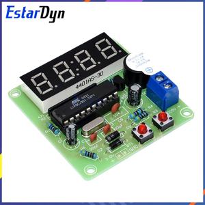 AT89C2051 4자리 디지털 시계 키트 DIY 납땜 연습 STEM 학습을 위한 전자 생산 세트