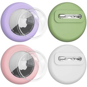 보이지 않는 핀이있는 Apple Airtag 케이스 용 실리콘 홀더 어린이를위한 AirTag GPS 트래커 커버 노인 의류 신발 배낭
