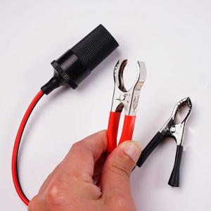12V 전원 자동차 시거잭 암-악어 배터리 커넥터 자동차 어댑터 터미널 클립 온 클립 연장 새 제품