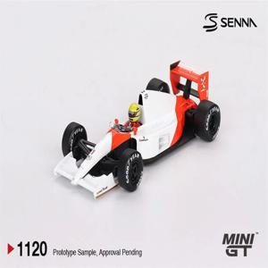 사전 판매 MINI GT 1:64 MP4/6 NO.1 아이르톤 세나 일본 그랑프리 2위 1991 다이캐스트 자동차 모델 미니어처 선물