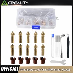 10개입 박스형 Ender 3 V3 KE 황동 노즐, 실리콘 양말 및 도구가 포함된 고속 노즐 키트, Creality K1 Max / CR-M4용