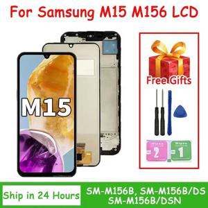 6.5인치 삼성 M15 M156용 스크린 삼성 M156B SM-M156B SM-M156B/DS LCD용 LCD 디스플레이 터치 스크린 디지타이저
