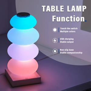 창의적인 DIY 테이블 램프, RGB 16가지 색상 옵션, 거실이나 바 장식용, LED 조명, 터치 스위치, 다단계 조명 기능