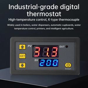 W3230K형 열전대 디지털 온도 조절기 (10A 릴레이 포함) -60 ° C에서 500까지 ° C LED 디스플레이 5V/12V/24V/110-220V