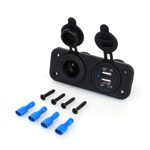 범용 자동차 충전기 듀얼 USB 자동차 시가 라이터 소켓 분배기 12V 충전기 전원 어댑터 콘센트