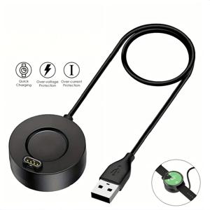 Garmin Vivoactive 3/4/4S Fenix ​​5S/5X/6S/6X Venu 2/2S용 USB 충전 도크 - 고속 충전 내구성 케이블 스마트워치 충전 도크