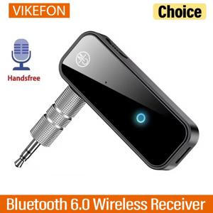 블루투스 6.0 오디오 수신기 송신기 핸즈프리 통화 3.5mm AUX 잭 USB 동글 스테레오 음악 무선 어댑터 TV PC 차량용 키트