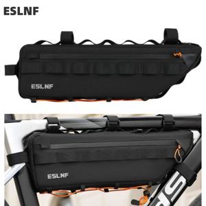 ESLNF 자전거 삼각형 튜브 가방 MTB&로드 바이크 크로스빔 수납팩 방수 사이클링 프레임 가방