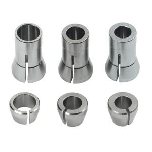 6pcs 트리머 콜렛 어댑터 6mm 1/4 8mm 라우터 비트 콜렛 척 클램핑 어댑터 트리밍 조각 기계용