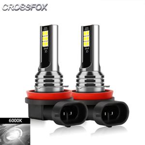 CROSSFOX 2Pcs 자동차 안개등 LED 전구 H8 H9 H11 70W 13000LM 9005 HB3 9006 HB4 6000K Canbus 울트라 LED 12V 자동차 안개등 전구