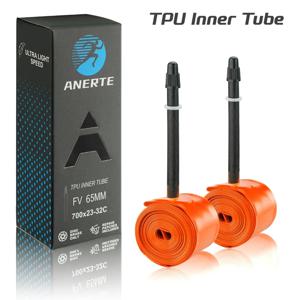 TPU 도로용 자전거 이너 튜브 700x23-32c 초경량 내구성 및 펑크 방지 자전거 라이딩 이너 튜브 45/65/85mm