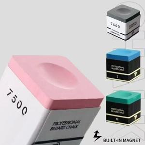 스퀘어 TP7500 당구 초크 논슬립 핑크/그레이 스누커 뉴트럴 풀 초크 미세 분말 당구 초크 당구 용품