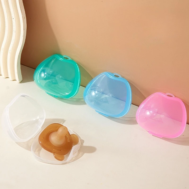 투명한 젖꼭지 케이스, 젖꼭지 보관함, 휴대용 젖꼭지 케이스, BPA 프리 젖꼭지 보호 케이스 (여행, 차량 및 가정용)