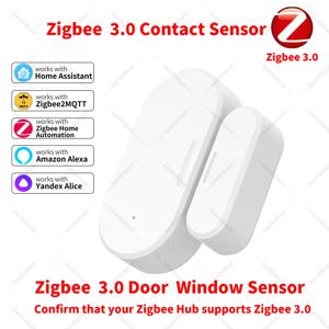 Zigbee 3.0 도어 센서 창문 센서 접촉 센서 Zigbee 허브가 필요합니다. 홈 어시스턴트와 함께 작동합니다. Yandex Alexa ZHA Zigbee2MQTT