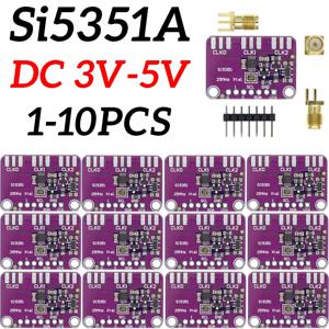 XCW DC 3V-5V 5351 Si5351A Si5351 I2C 클록 발생기 브레이크아웃 보드 모듈 신호 발생기 클록 8KHz-160MHz 1-10PCS