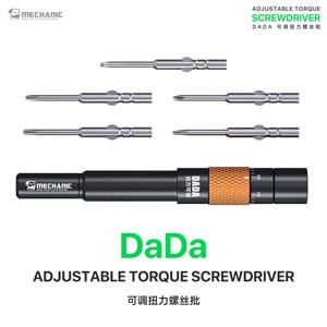 MECHANIC DADA 휴대폰 수리용 드라이버 세트, 조절 가능한 토크 0.35-0.55N.cm, 4IP/Y0.6/펜탈로브 0.8 비트, 과도한 조임 방지 기능
