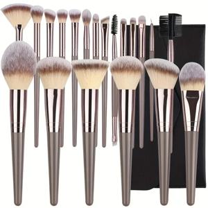 10-20PCS 메이크업 브러쉬 세트 파운데이션 컨실러 파우더 아이섀도 블러쉬 브러쉬 가부키 블렌딩 화장품 뷰티 도구(얼굴용)