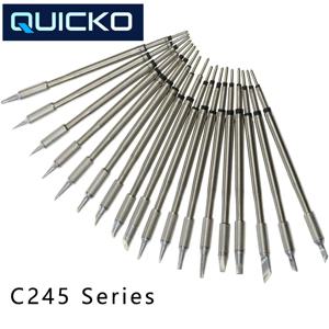 QUICKO C245 납땜 인두 팁 773/774/710/912/766/931 납땜 스테이션 전화 수리 도구용 범용 T245 핸들
