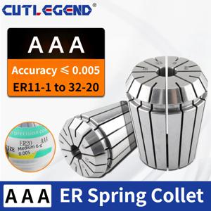 CUTLEGEND AAA 0.005 ER ER11 ER16 ER20 ER25 ER32 2mm 3mm 4mm 5mm 6mm 7mm 8mm 9mm 10mm 스프링 콜릿 척 CNC 세트 클램핑 툴