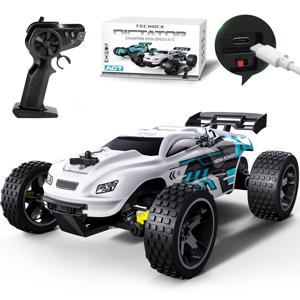성인&아동용 고속 RC카, 20 KM/H 무선 조종 자동차 장난감 오프로드 버기 (라이트 포함), 2.4GHz RC 레이싱카, 50분 플레이