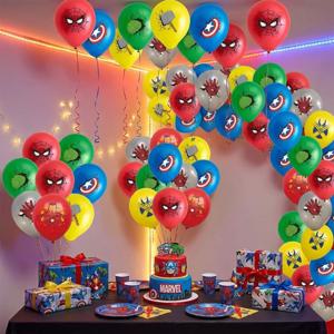 10 개/대 어벤저스 라텍스 풍선 어린이 생일 파티 장식 베이비 샤워 에어 글로브 장난감 풍선 소년 파티 용품