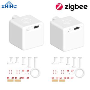 Type-C 충전식 Tuya Zigbee 스마트 터치 핑거봇 플러스 5V 로봇 버튼 푸셔 암 스위치 지원 Alexa Google Home Alice