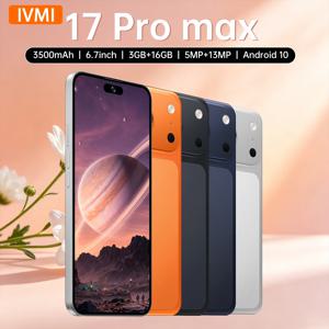 IVMI 17Pro Max 스마트폰 안드로이드 10.0 6.7인치 화면 3+16GB 5+13MP 휴대폰 3500mAh 구글 플레이 스토어 지원