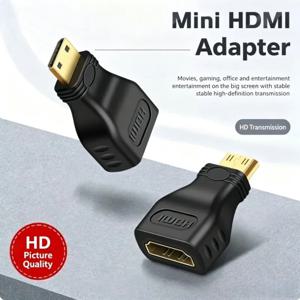미니 HDMI-HDMI 케이블 1.4 DSLR 카메라 호스트 화면 미러링 전송 헤드용 고화질 변환기 어댑터